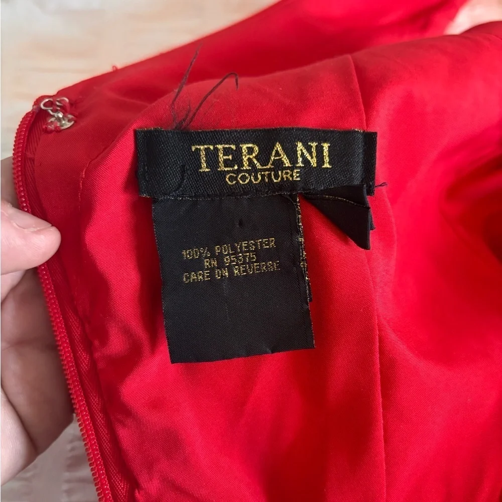 Terani Couture Red Fit and Flare Mini Dress - Picture 5 of 10